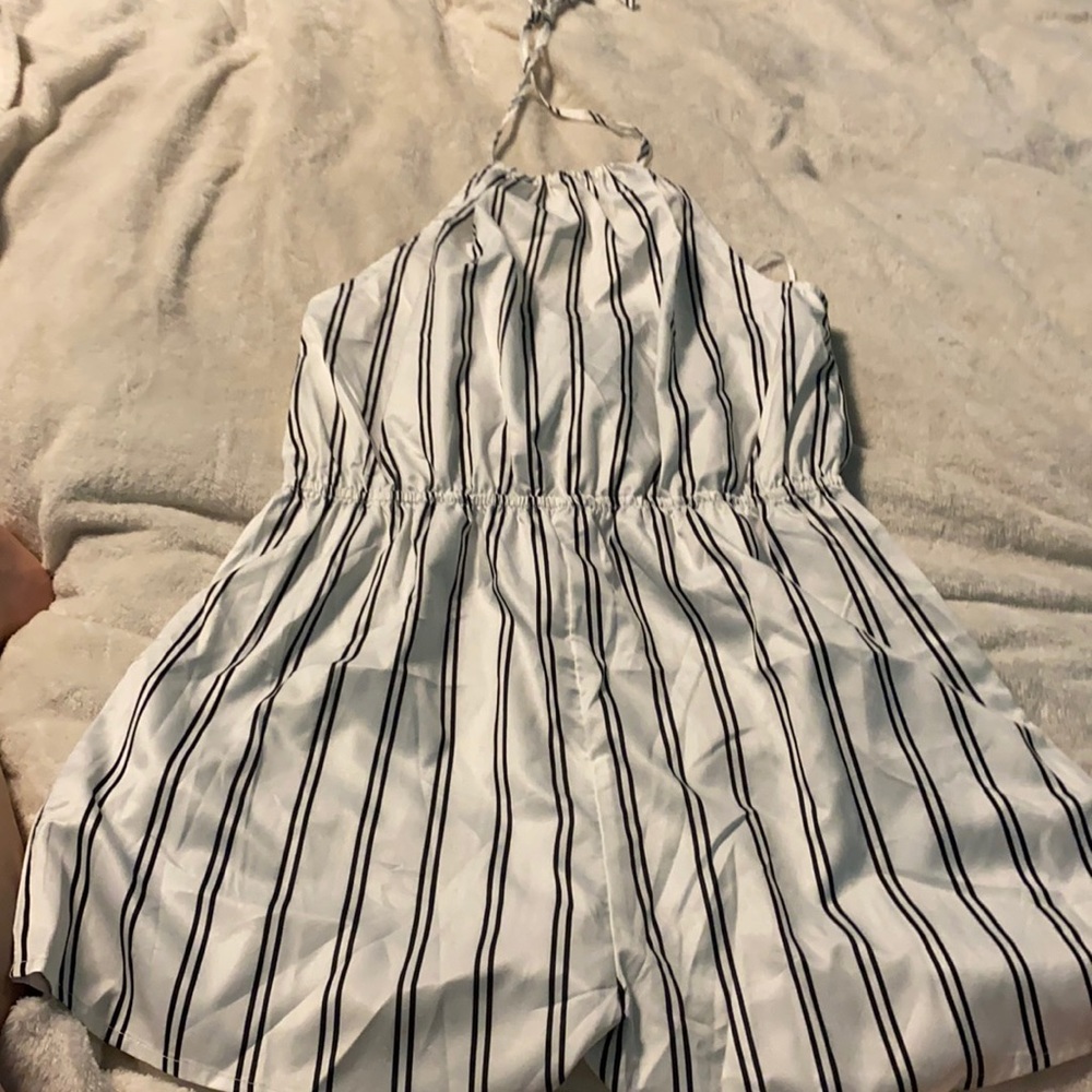 Striped Romper, Size L